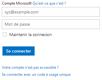 Connectez vous à votre compte MSN 