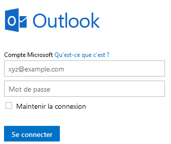 Compte Microsoft Outlook